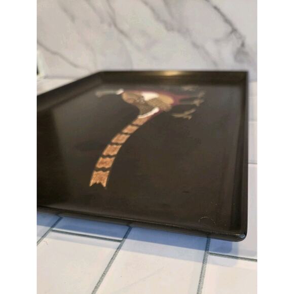 Vintage Couroc Tray Pheasant Bird Inlaid Mixed Media 18" X 12½" X 1" MCM GUC - Picture 11 of 12